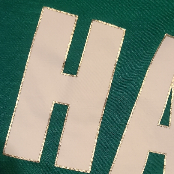 PINK Victoria's Secret Green Holiday Tee - Picture 6 of 6